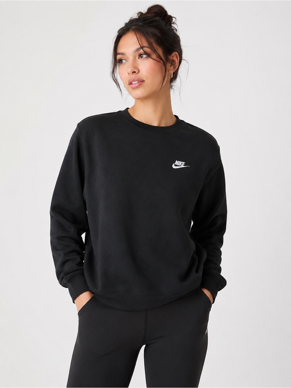 Nike Black Crewneck Sweatshirt Minimalist Streetwear Pullover (NWOT)